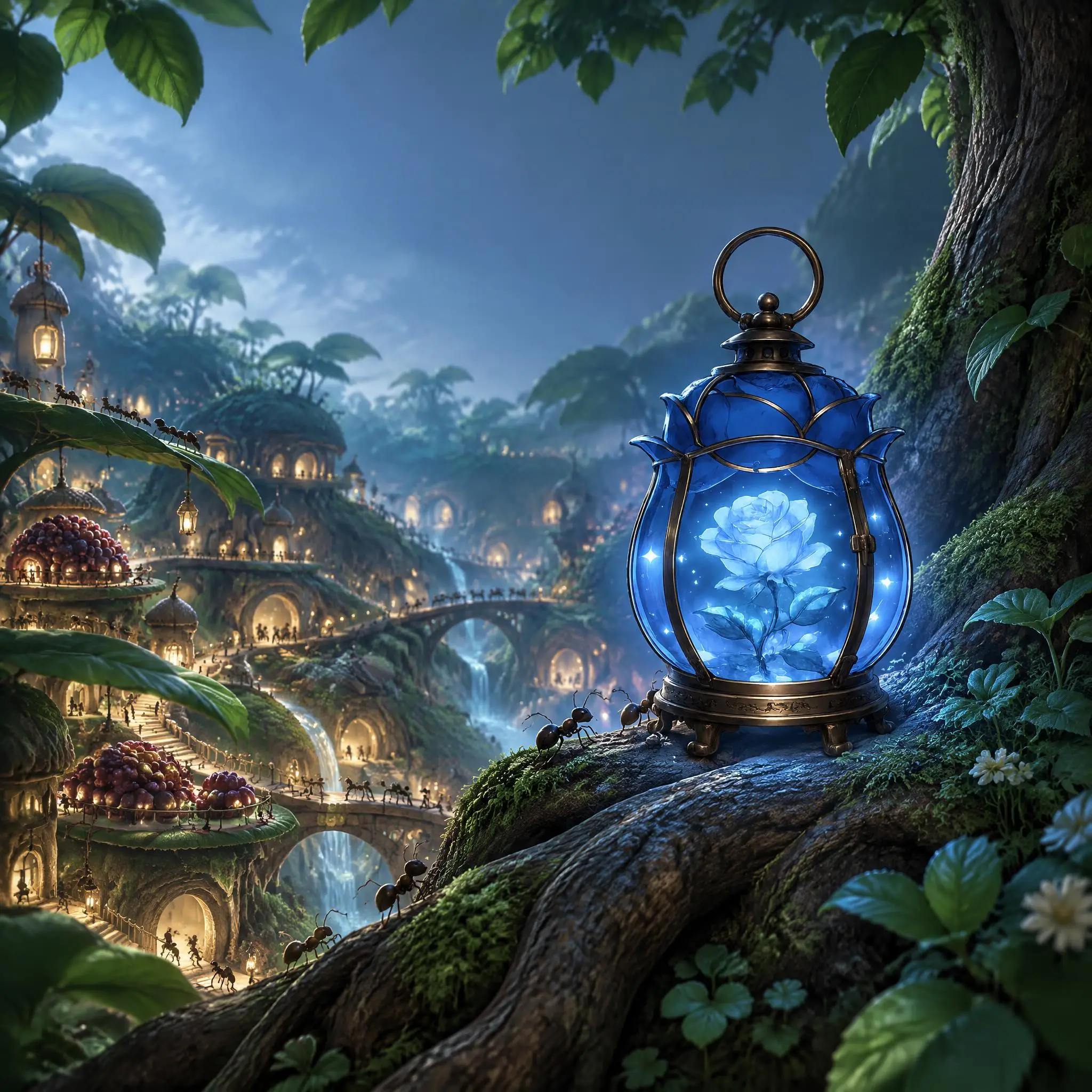 Blue lantern in Ant Kingdom